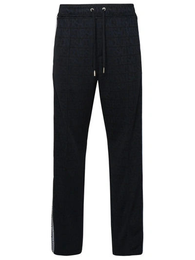 Versace Black Polyester Trousers