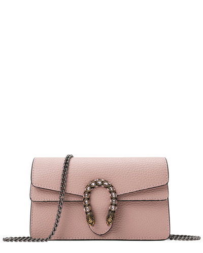 Tiffany & Fred Paris Crystal Dragon Small Leather Crossbody In Pink
