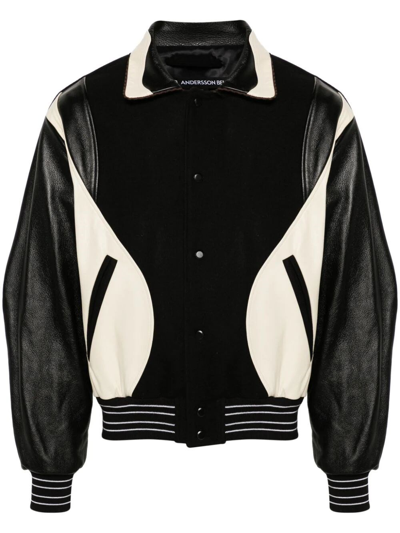 Andersson Bell Chaqueta Casual - Robyn Varsity In Negro