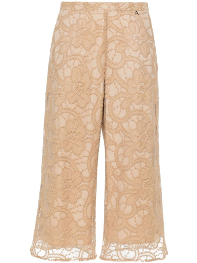 Twinset `actitude` Cropped Pants In Beige