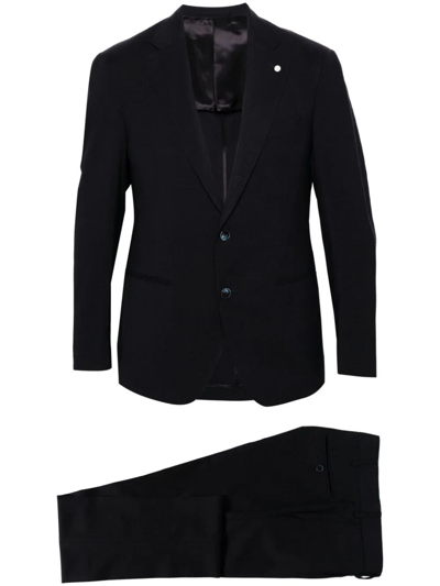 Luigi Bianchi Mantova Single-breasted Tailored Suit In Azul