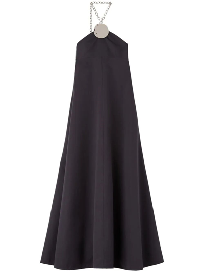 Jil Sander Long Dress In Black  