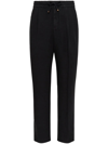 Brunello Cucinelli Leisure Fit Pants With Drawstring In Black  