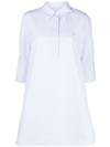 Jil Sander Friday Collared Relaxed Silhouette In Blue