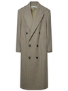 Ami Alexandre Mattiussi Ami Paris Double-breasted Mid-calf Length Coat In Brown