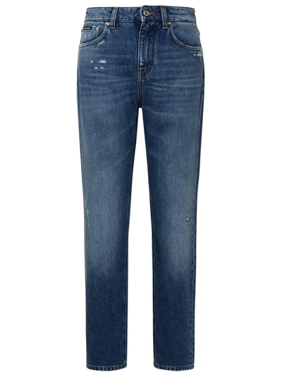 Dolce & Gabbana Blue Cotton Jeans