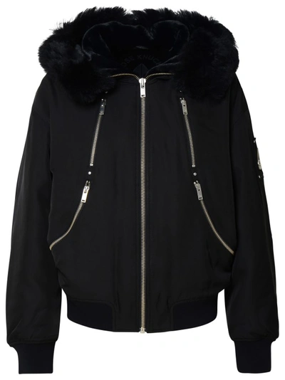 Zegna Moose Knuckles Bomber Decatur In Black