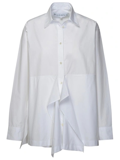 JW ANDERSON PEPLUM' WHITE COTTON SHIRT