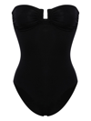 Eres Cassiopee Strapless U-hardware One-piece Swimsuit In Black  