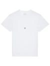 Givenchy T-shirt Slim En Coton Brodé 4g In White