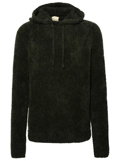 Ten C Green Wool Sweater In Black