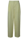 Jil Sander Lime Wool Pants In Neutrals