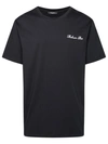 Balmain Logo Signature Cotton T-shirt In Black