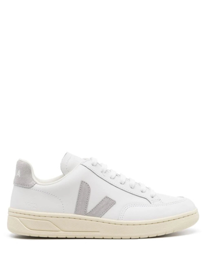 Veja V-12 Leather Sneakers In White