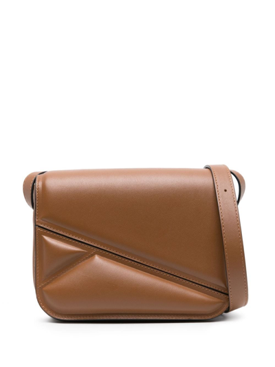 Wandler Oscar Trunk Leather Crossbody Bag In Brown