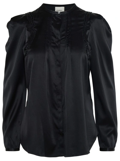 Isabel Marant 'joanea' Black Silk Blend Shirt