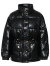 Michael Michael Kors Michael Kors Black Polyurethane Jacket In Black