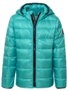CANADA GOOSE CROFTON' TEAL RECYCLED NYLON DOWN JACKET