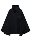 Attico Anorak With Ribbon In Black