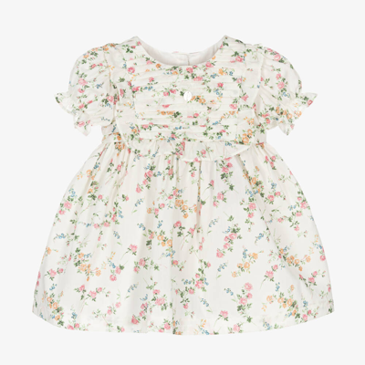 Patachou Baby Girls Ivory Liberty Print Floral Dress In White
