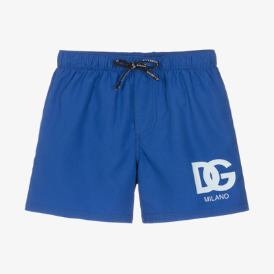 Dolce & Gabbana Kids' Boys Blue Dg Swim Shorts