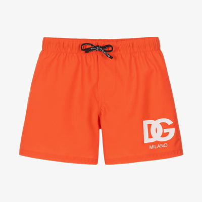 Dolce & Gabbana Babies' Boys Orange Dg Swim Shorts