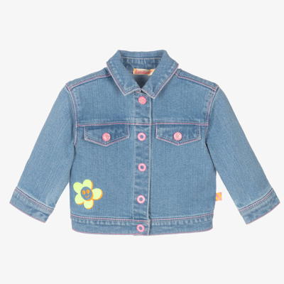 Billieblush Babies' Girls Blue Sparkly Denim Jacket