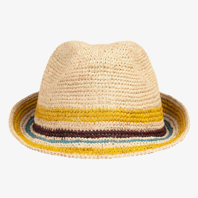 Bonpoint Kids' Boys Beige Straw Hat