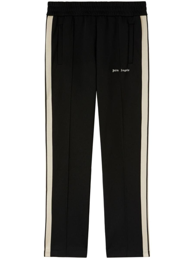 Palm Angels Logo-print Track Pants In Black Off White