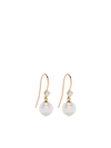 ZOË CHICCO 14K YELLOW GOLD DIAMOND AND PEARL EARRINGS