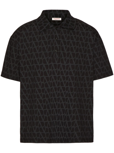 VALENTINO POLOSHIRT MIT TOILE ICONOGRAPHE-PRINT