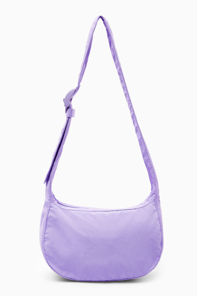 Cos Crossbody Saddle Bag - Nylon In Purple