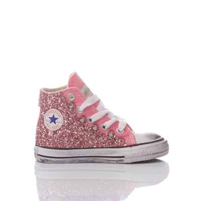 Mimanera Kids' Converse Baby Glitter Pink Customized