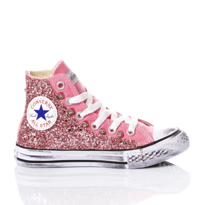 Mimanera Kids' Converse Junior Glitter Pink Customized