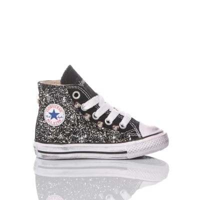 Mimanera Kids' Converse Baby Glitter Black Customized