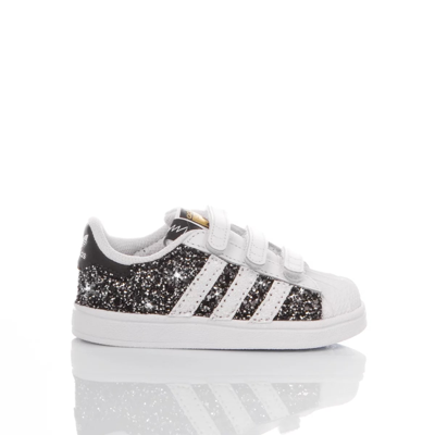 Mimanera Kids' Adidas Superstar Baby Glitter Black Customized