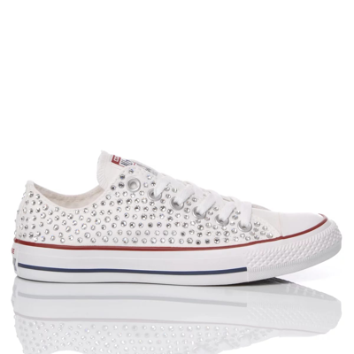 Mimanera Converse Swarovski White Ox Customized