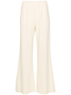 Forte Forte High-waist Wide-leg Trousers In Beige