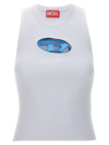 Diesel M-onerva Ribbed Tank Top In Blue