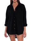 Sunsets Delilah Shirt Cover-up In Black