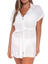 Sunsets Lucia Cover-up Dress In White Lily