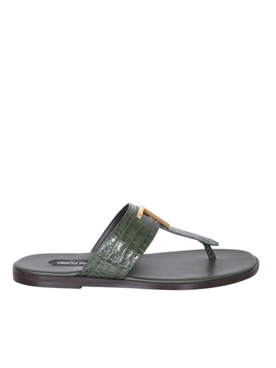 Tom Ford Sandals In Green
