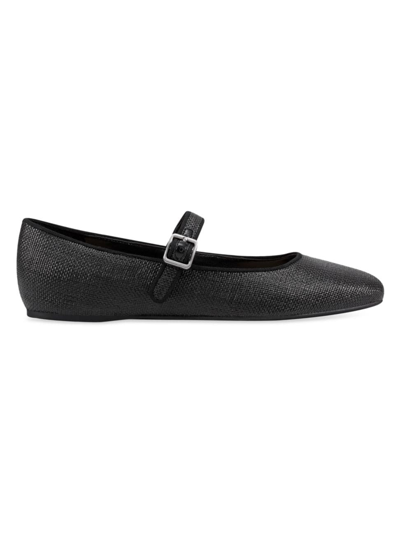 Marc Fisher Ltd Women's Lailah Textured Mary Janes In Black