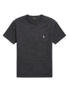 Polo Ralph Lauren Men's Logo Short-sleeve T-shirt In Black Marl Heather