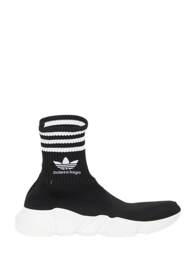 Balenciaga Black 3d Technical Knit Sock Sneakers For Women