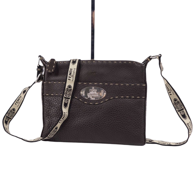 Fendi Selleria Brown Pony-style Calfskin Shopper Bag ()