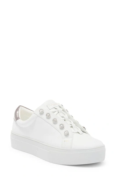 Kurt Geiger Liviah Platform Sneaker In Silver