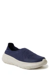 Dearfoams Men's Knox Clog With Collapsible Heel Slipper Shoes In Peacoat