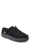 Dearfoams Men's Elm Water-resistant Energy Return Split Top Clog In Black