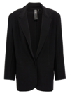 NORMA KAMALI SINGLE-BREASTED BELT BLAZER BLAZER AND SUITS